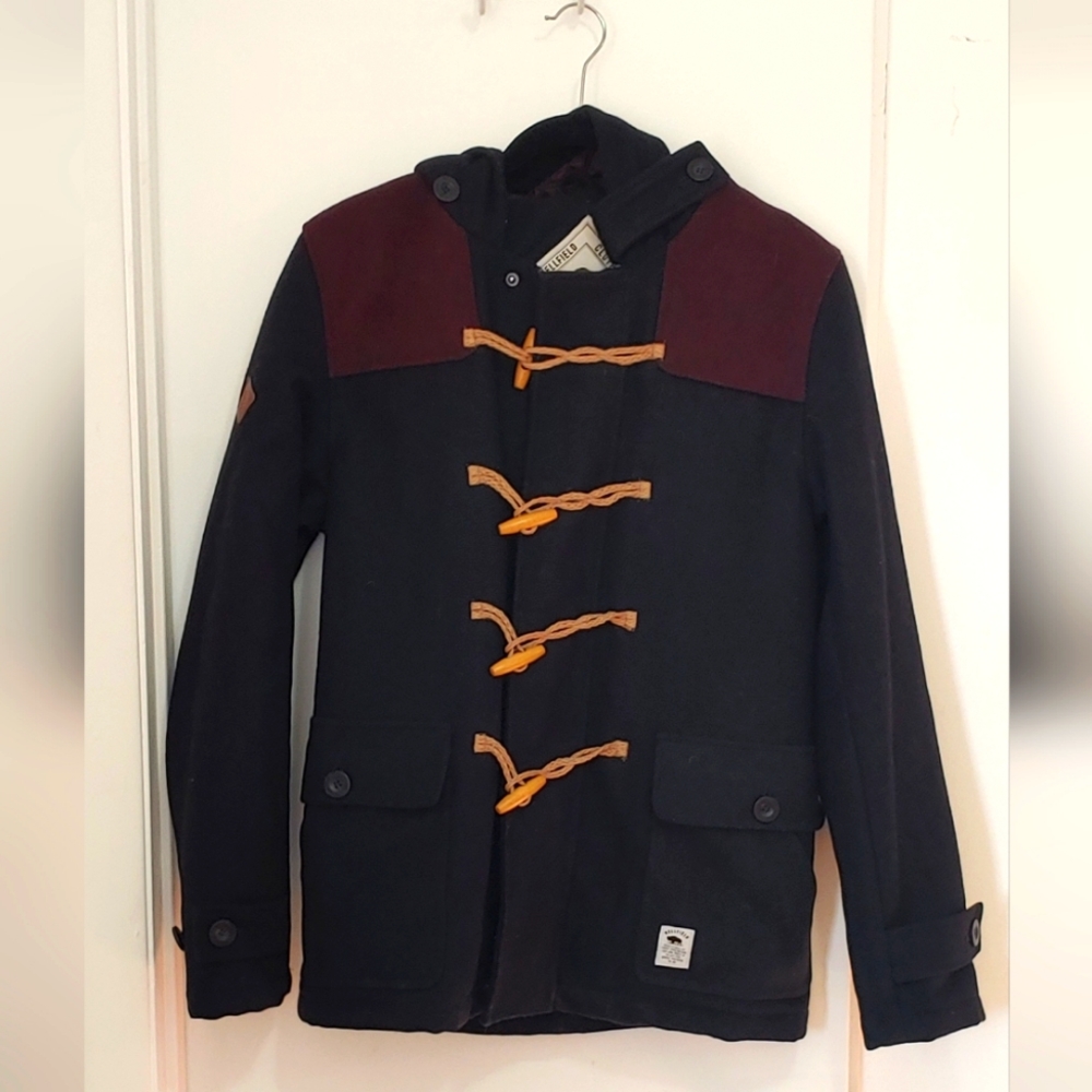 Bellfield Mens wool peacoat small
